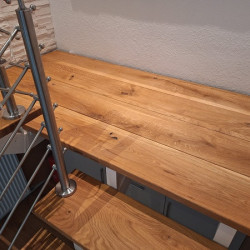 Kundenprojekt: Treppenpodest aus Eiche!